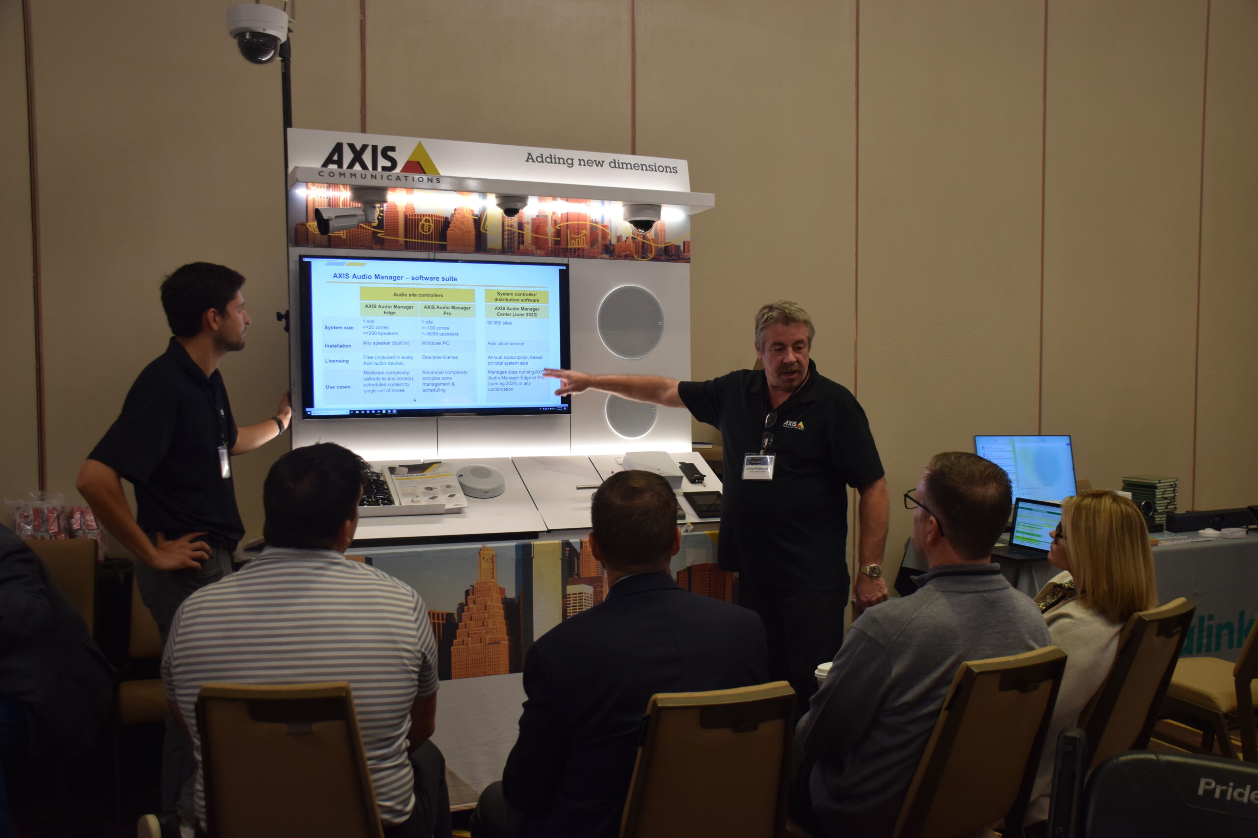 axis communications at nsca event